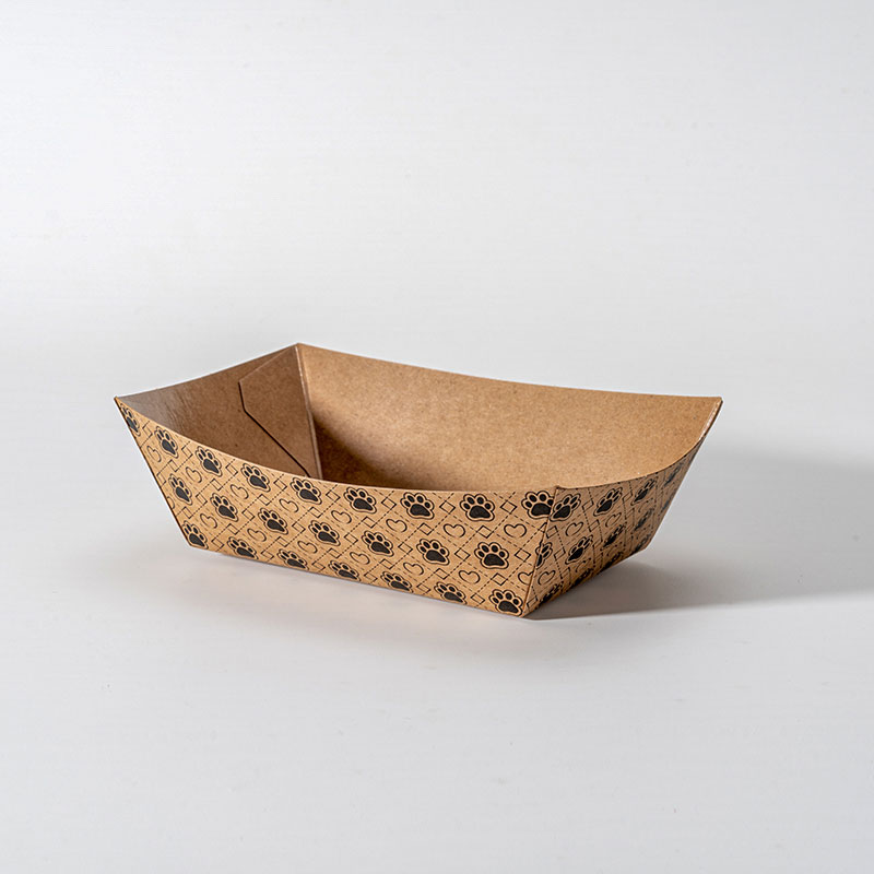 Kraft cymba Shape Paper Tray for Concession Stand Favorites