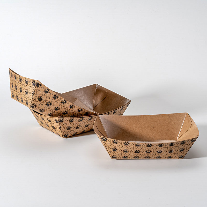 Kraft Paper cymba Shaped Tray pro Piscium et Chips