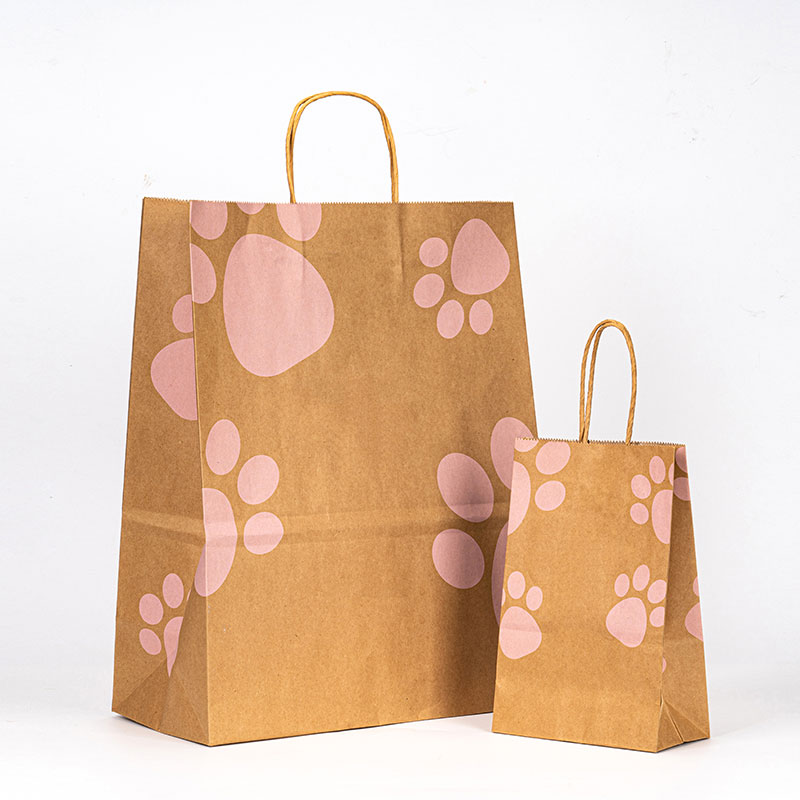 Kraft shopping charta packaging peram