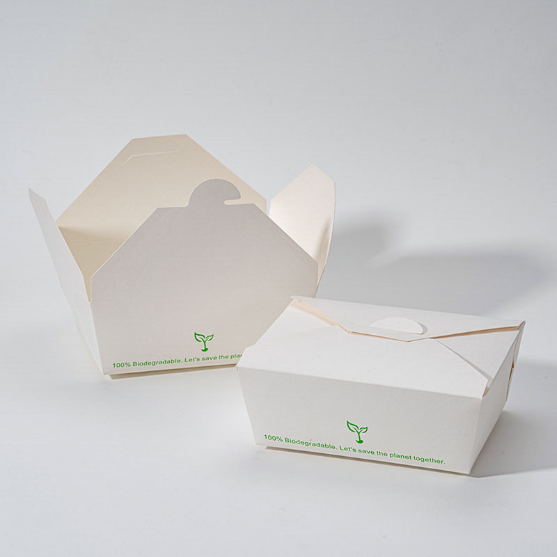 PLA Coated Prandium Box for School Cafeterias